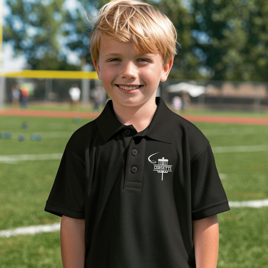 Personalized Youth Disc Golf Polo, Kids Custom Disc Golf Polo, Monogram Sport Polo, Kids Disc Golf Gift, Moisture Wicking, Gift for Son