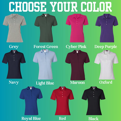 Women's Personalized Bowling Polo, Custom Polo Shirt, Bowling Team Polo, Bowling Coach Gift, Gift for Bowler, Ladys Bowling Polo, Coach Gift