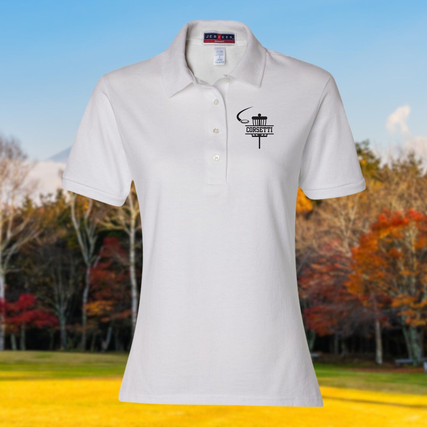 Women's Personalized Disc Golf Polo, Custom Polo Shirt, Women's Disc Golf Gift, Ladies Sport Polo, Disc Golf Club, Custom Logo, Girls Polo
