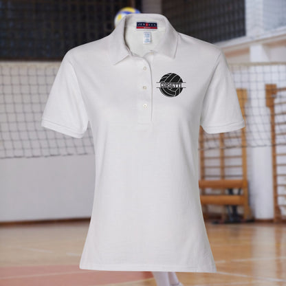 Women's Personalized Volleyball Polo, Custom Polo Shirt, Volleyball Team Polo, Volleyball Coach, Girls Volleyball Polo, Volleyball Gift