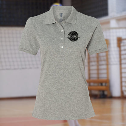 Women's Personalized Volleyball Polo, Custom Polo Shirt, Volleyball Team Polo, Volleyball Coach, Girls Volleyball Polo, Volleyball Gift