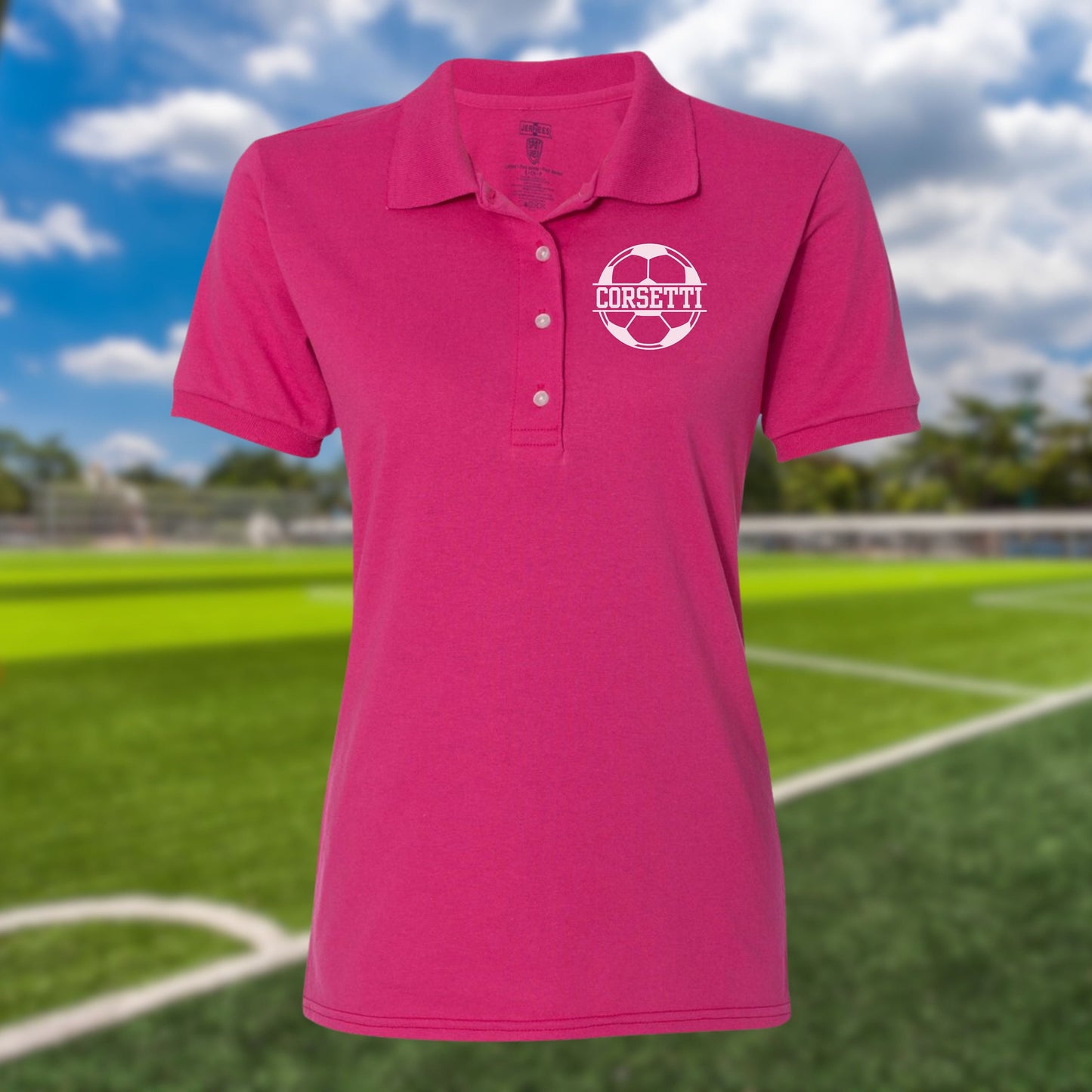 Women's Personalized Soccer Polo, Custom Polo Shirt, Soccer Team Polo, Soccer Coach, Girls Soccer Polo, Soccer Team Gift, Soccer Coach Gift