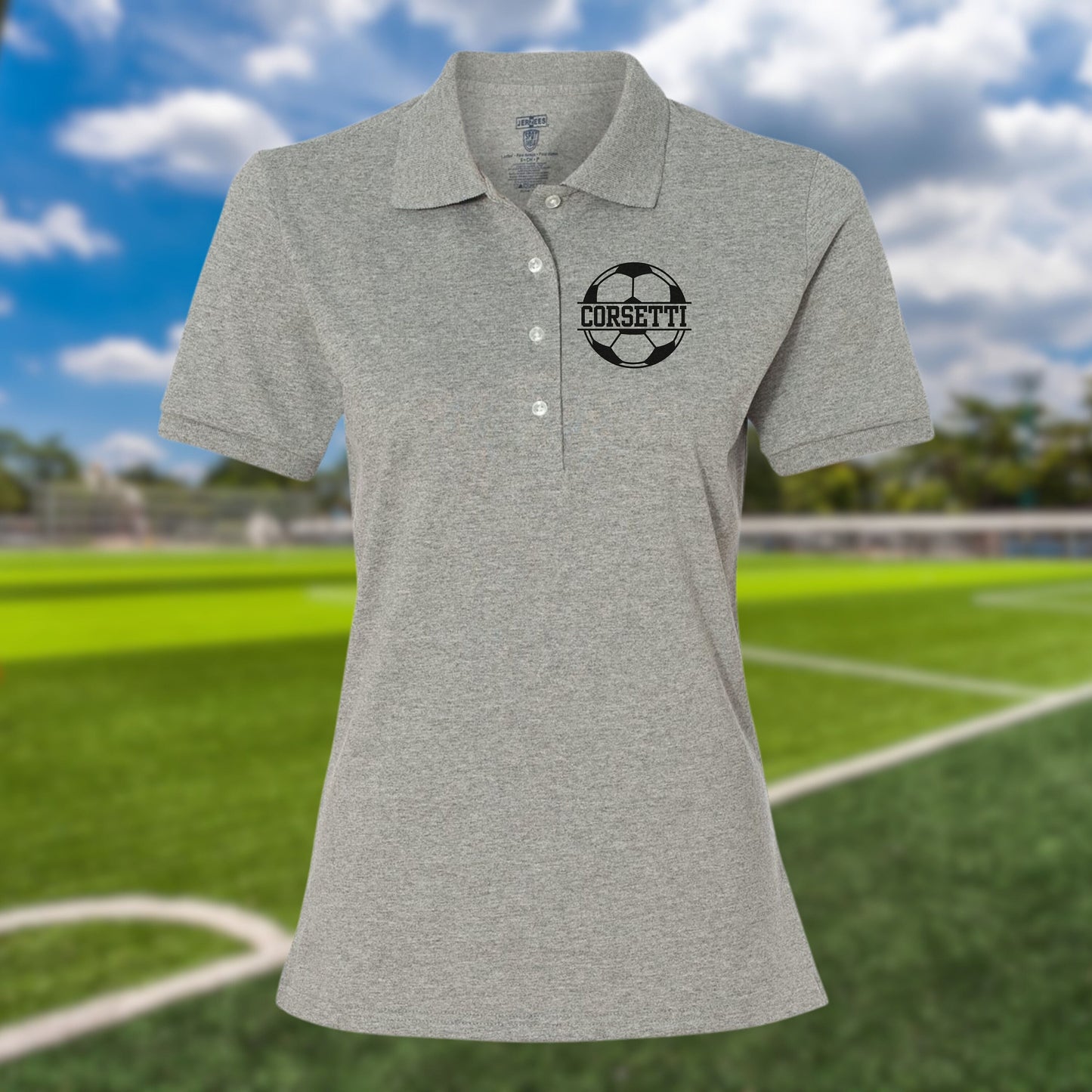 Women's Personalized Soccer Polo, Custom Polo Shirt, Soccer Team Polo, Soccer Coach, Girls Soccer Polo, Soccer Team Gift, Soccer Coach Gift