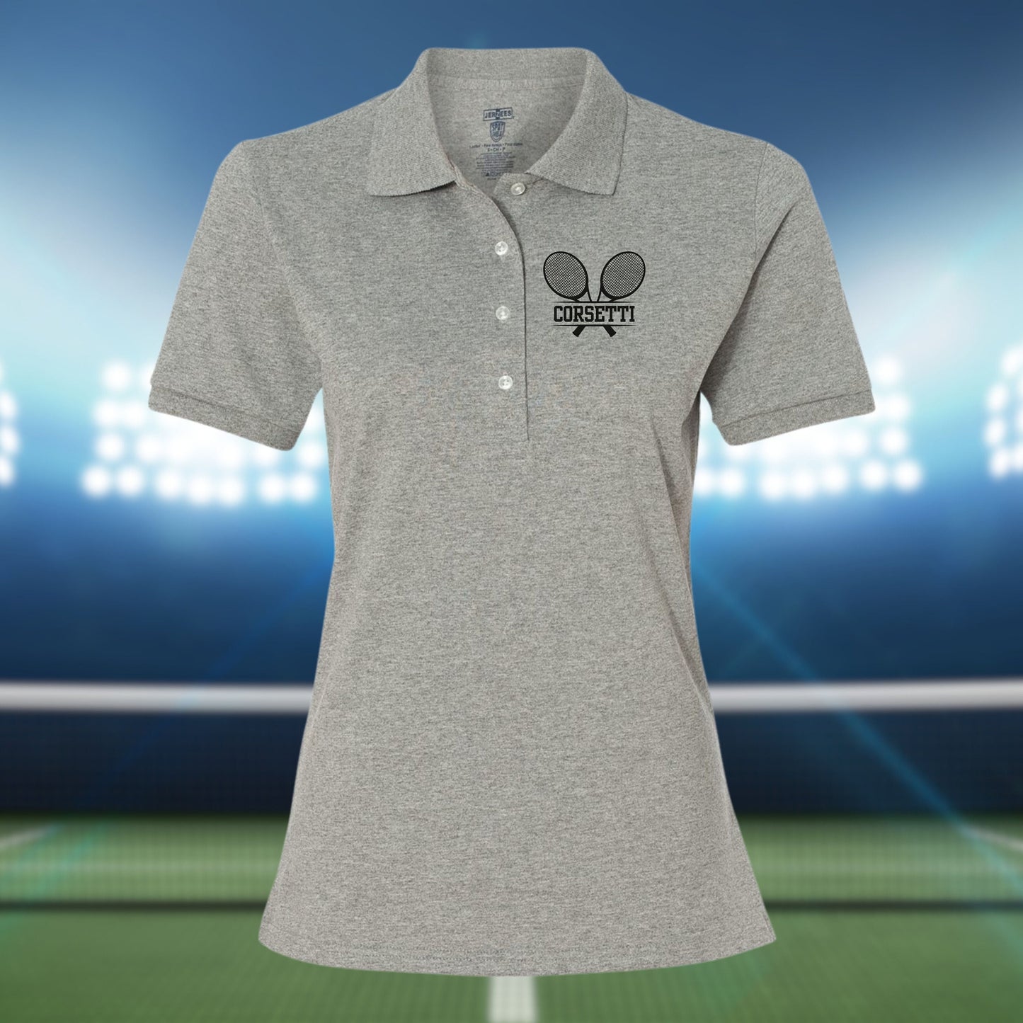 Womens Personalized Tennis Polo, Custom Polo Shirt, Tennis Team Polo, Tennis Coach Gift, Girls Tennis Polo, Tennis Team Gift, Ladies Tennis