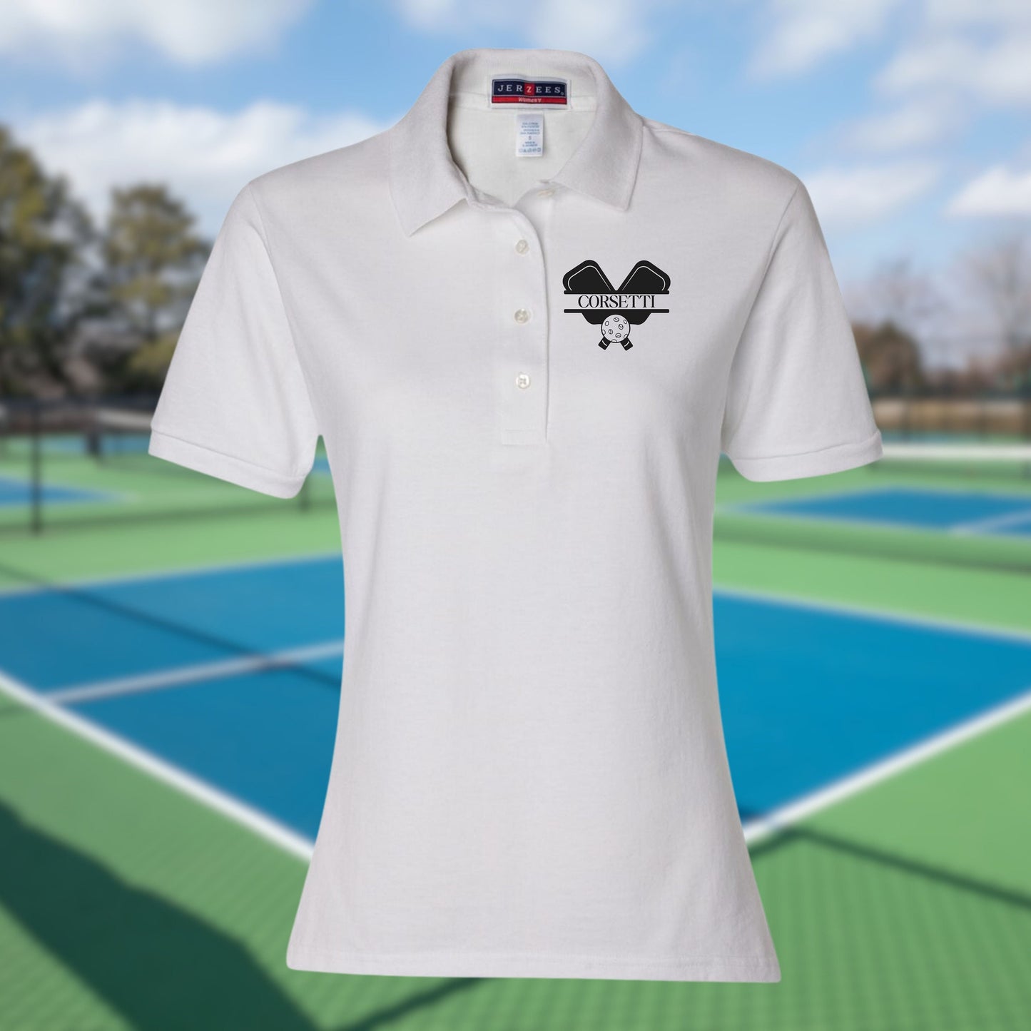 Womens Personalized Pickleball Polo, Custom Polo Shirt, Pickleball Team Polo, Tennis Coach Gift, Girls Pickleball Polo, Pickleball Club Gift