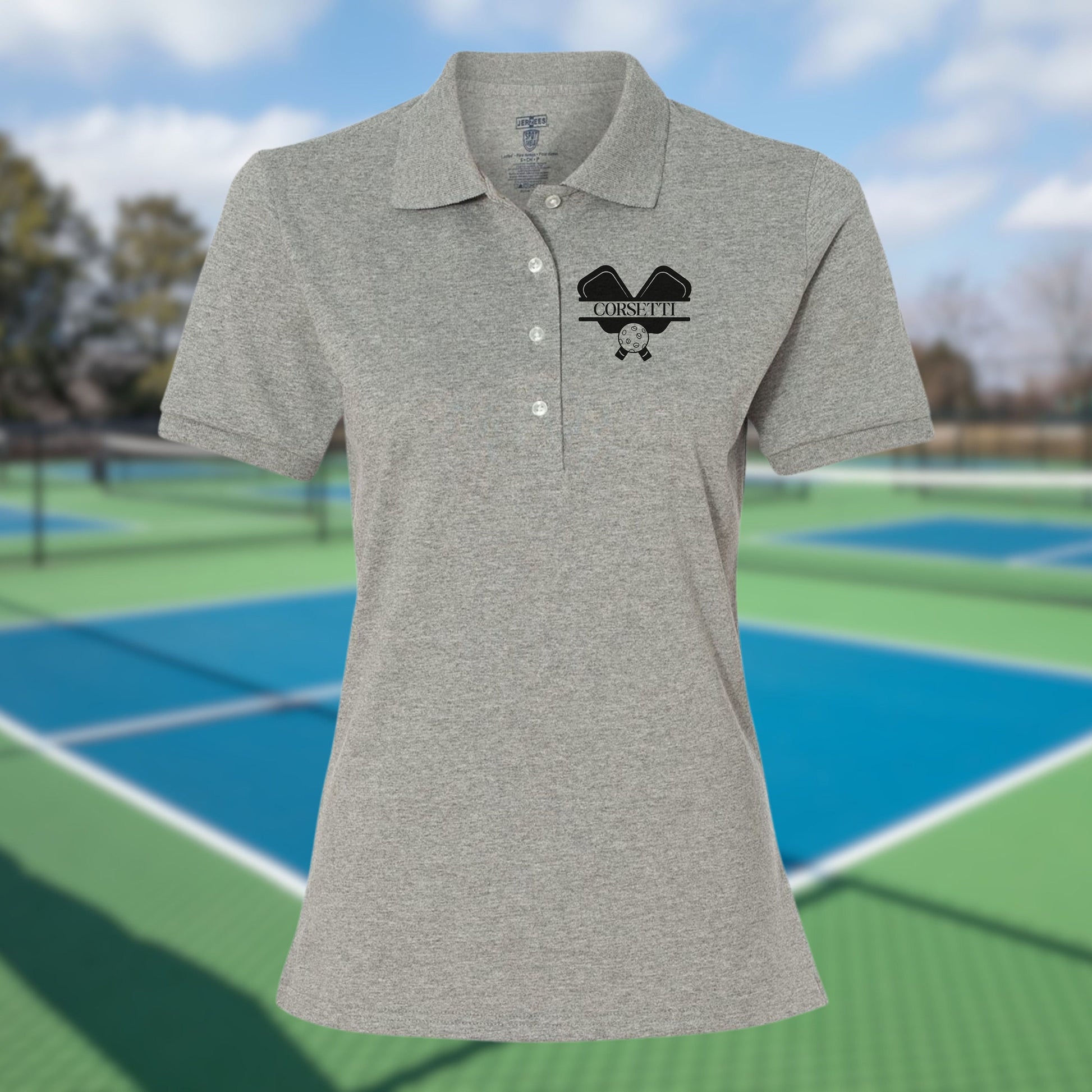 Womens Personalized Pickleball Polo, Custom Polo Shirt, Pickleball Team Polo, Tennis Coach Gift, Girls Pickleball Polo, Pickleball Club Gift