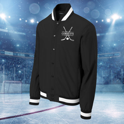 Personalized Varsity Jacket, Custom Sport Sweatshirt, Monogram Logo, Hockey Coach Gift, College Team Gift, Hockey Lover Gift, Gift for Son