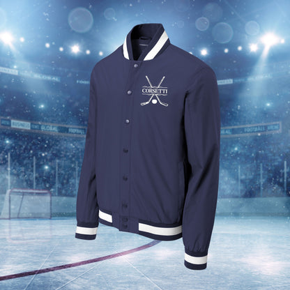 Personalized Varsity Jacket, Custom Sport Sweatshirt, Monogram Logo, Hockey Coach Gift, College Team Gift, Hockey Lover Gift, Gift for Son