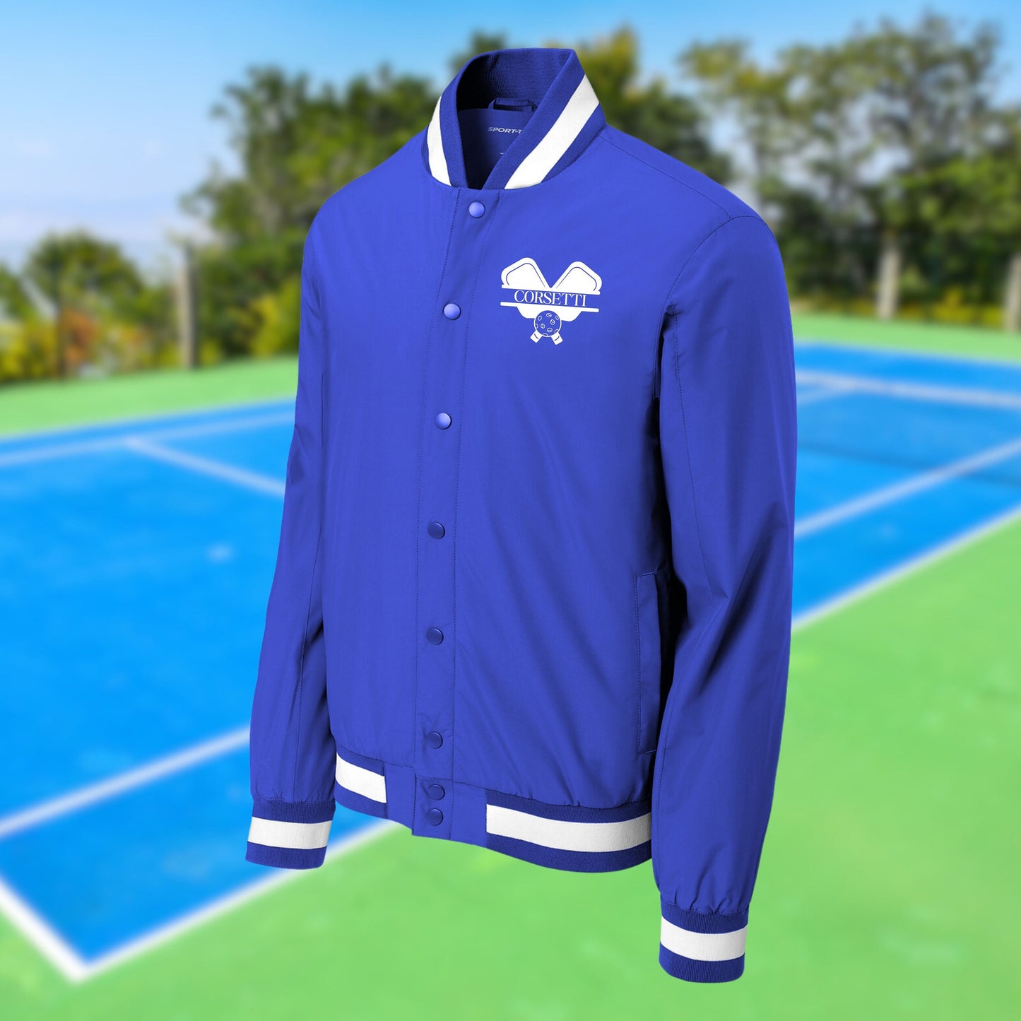 Personalized Varsity Pickleball Jacket, Custom Sport Sweatshirt, Monogram Logo, Pickleball Club Gift, Tournament Gift, Pickleball Lover Gift