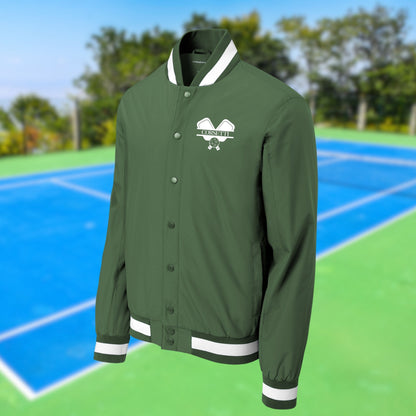 Personalized Varsity Pickleball Jacket, Custom Sport Sweatshirt, Monogram Logo, Pickleball Club Gift, Tournament Gift, Pickleball Lover Gift