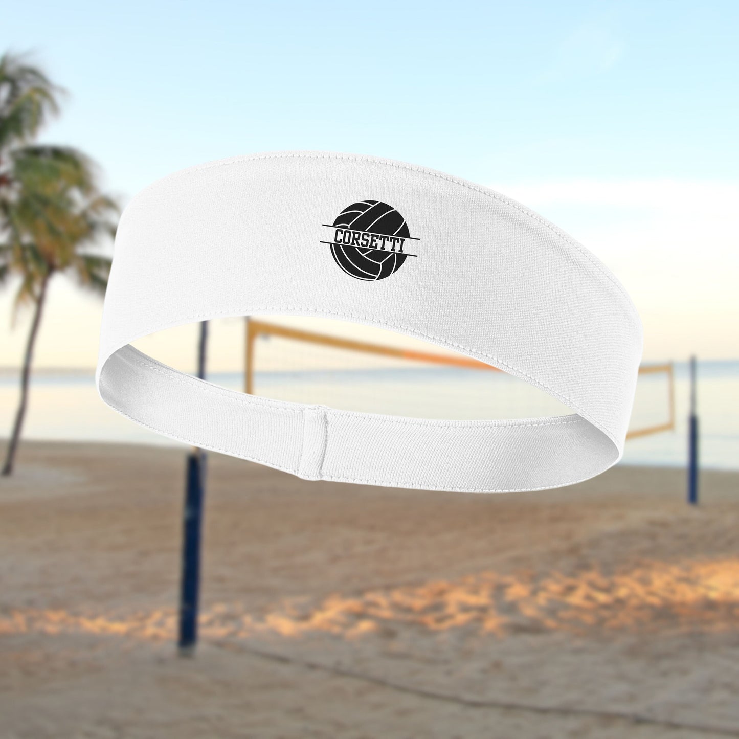 Custom Logo Headband, Personalized Headband, Monogram Volleyball Coach Gift, Volleyball Team Gift, Sport Headband, Beach Volleyball