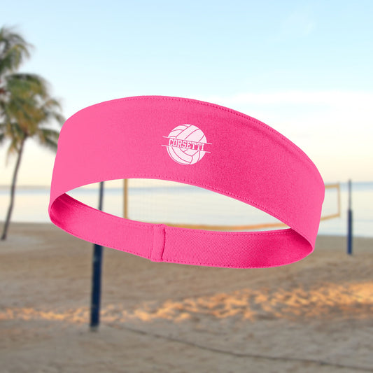 Custom Volleyball Headband, Personalized Headband, Monogram Volleyball Coach Gift, Volleyball Team Gift, Sport Headband, Beach Volleyball