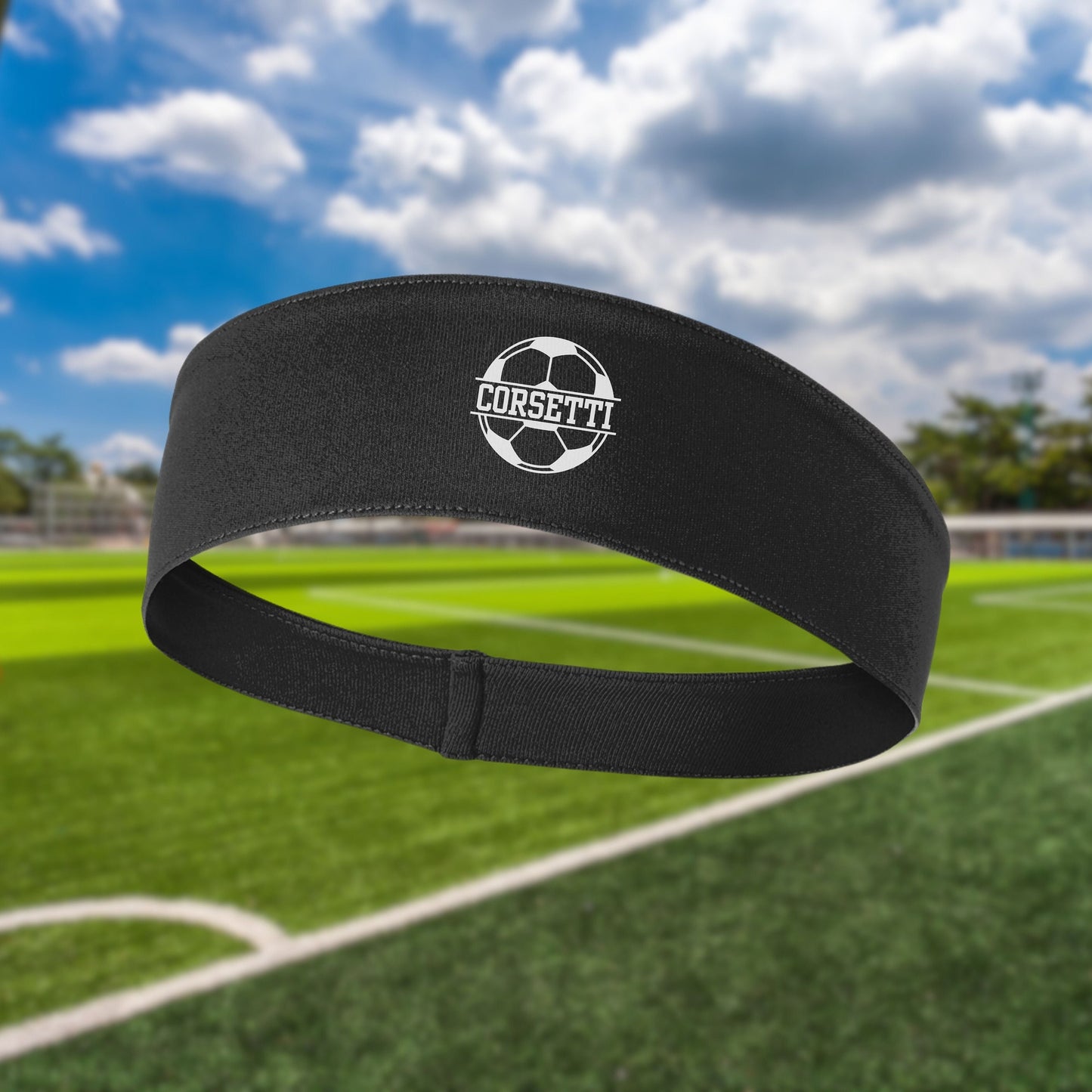 Custom Soccer Headband, Personalized Headband, Custom Image, Soccer Coach Gift, Soccer Team Gift, Sport Headband, Soccer Club, Indoor Soccer