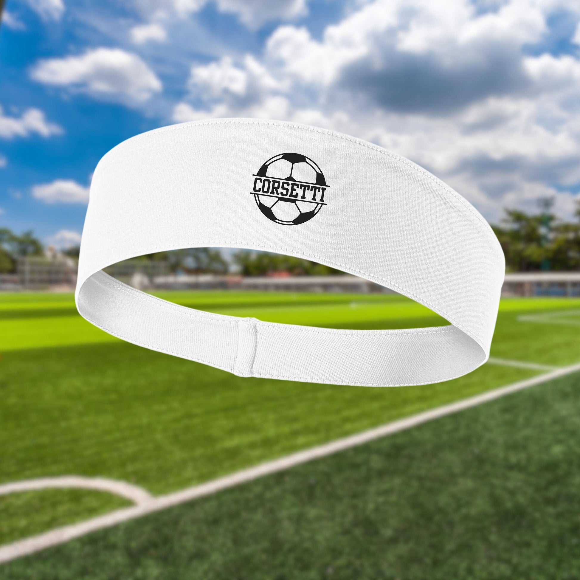 Custom Soccer Headband, Personalized Headband, Custom Image, Soccer Coach Gift, Soccer Team Gift, Sport Headband, Soccer Club, Indoor Soccer