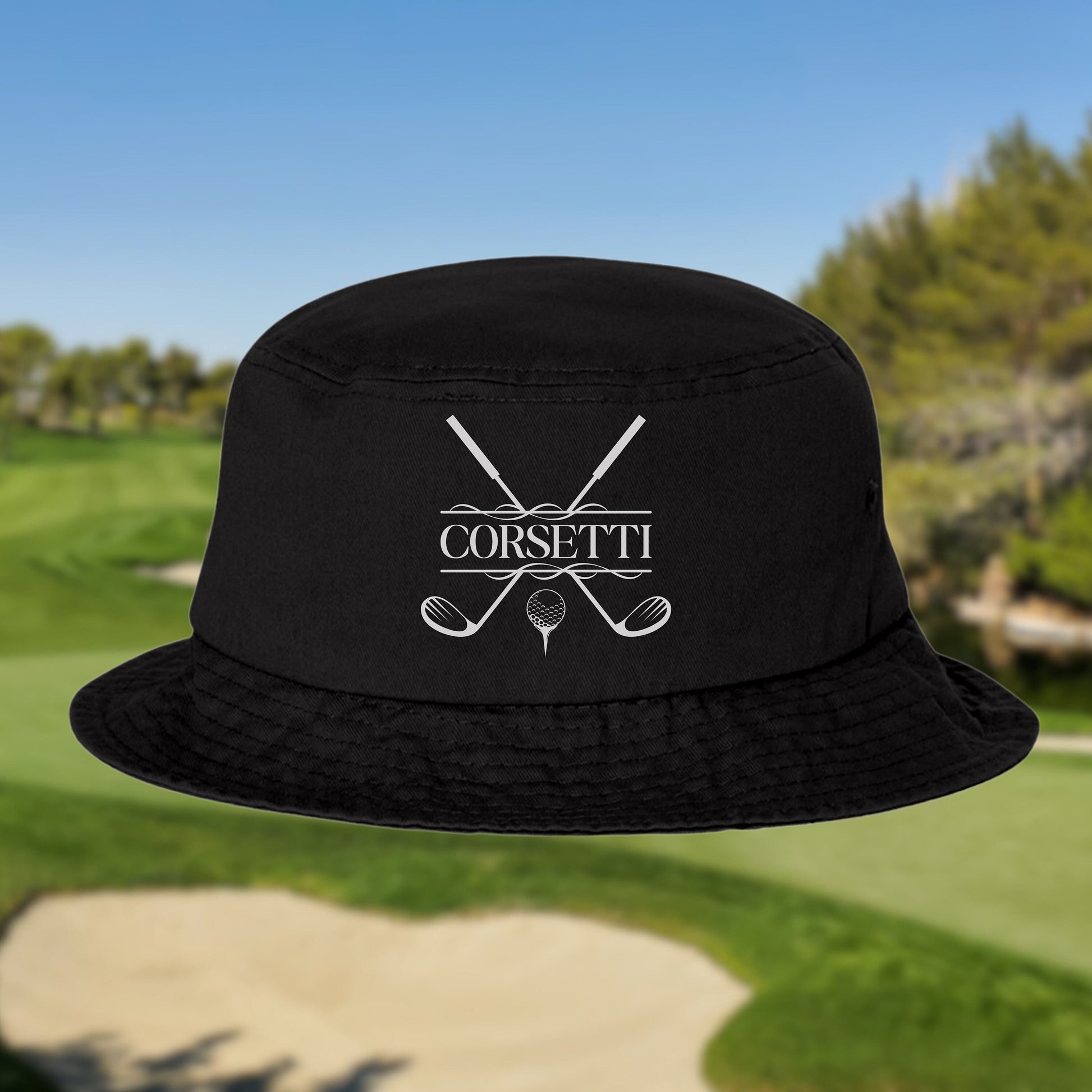 Personalized Golf Bucket Hat, Custom Bucket Hat, Golf Gift, Custom Logo Hat, Golf Club Gift, Golf Team Gift. Golf Gifts for Men, Fathers Day
