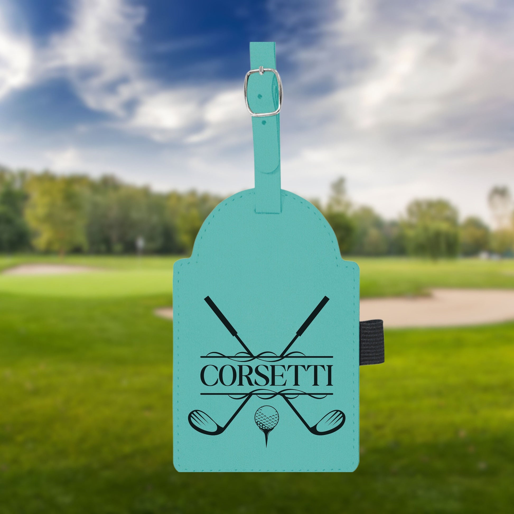 Personalized golf Bag Tag, Laser Engraved Custom Bag Tag, Golf Club Bag Tag, Golf Gifts for Men, Golf Tournament Gift, Golf Accessories