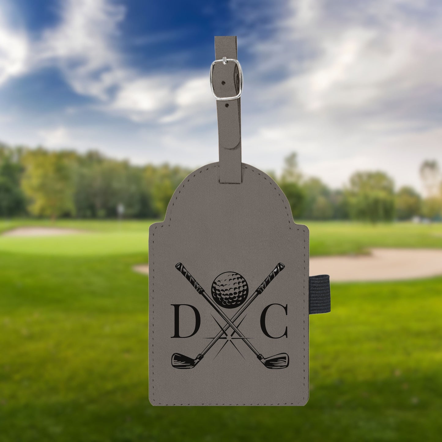 Personalized golf Bag Tag, Laser Engraved Custom Bag Tag, Golf Club Bag Tag, Golf Gifts for Men, Golf Tournament Gift, Golf Accessories