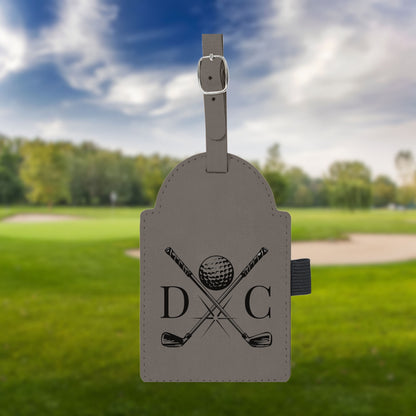 Personalized golf Bag Tag, Laser Engraved Custom Bag Tag, Golf Club Bag Tag, Golf Gifts for Men, Golf Tournament Gift, Golf Accessories