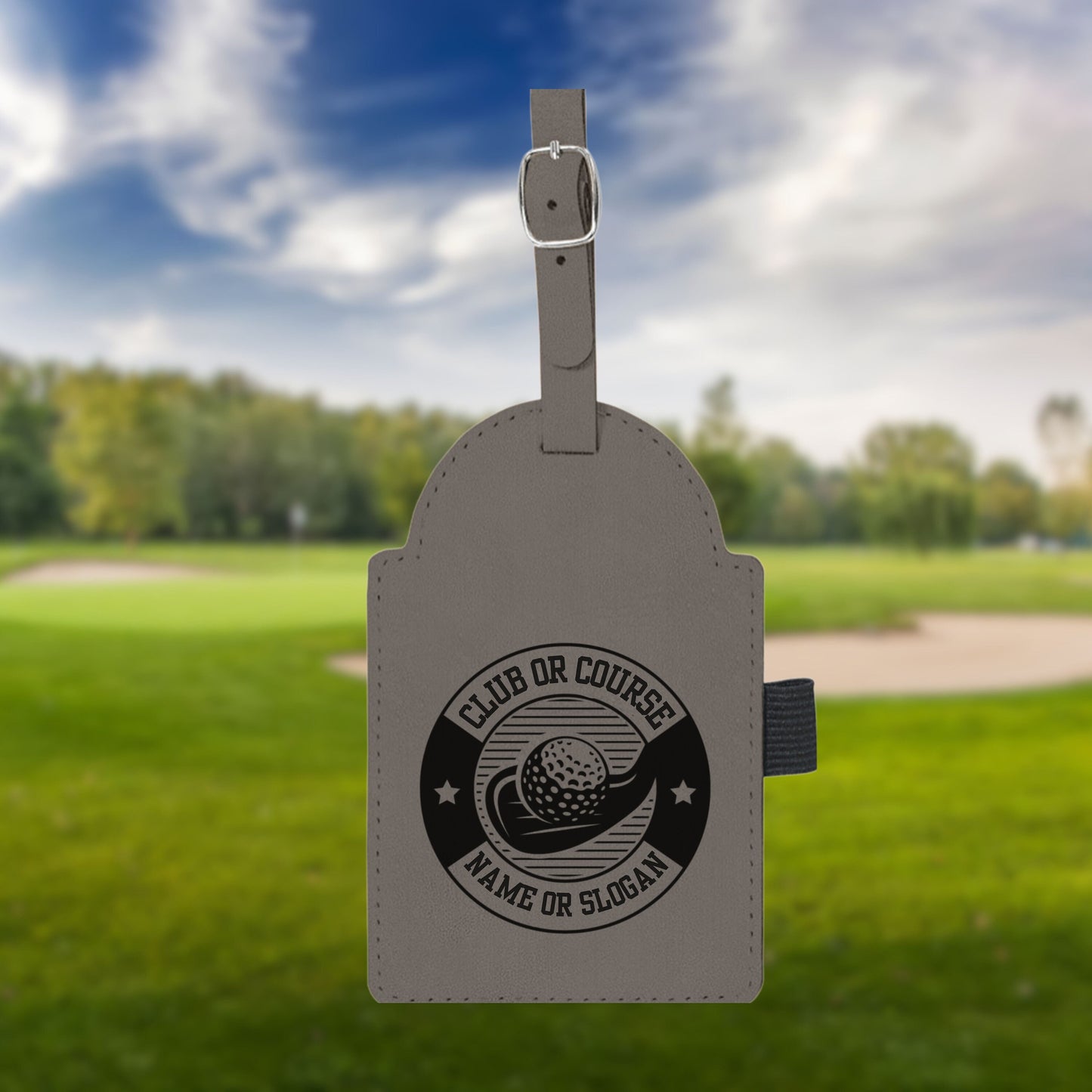 Personalized golf Bag Tag, Laser Engraved Custom Bag Tag, Golf Club Bag Tag, Golf Gifts for Men, Golf Tournament Gift, Golf Accessories