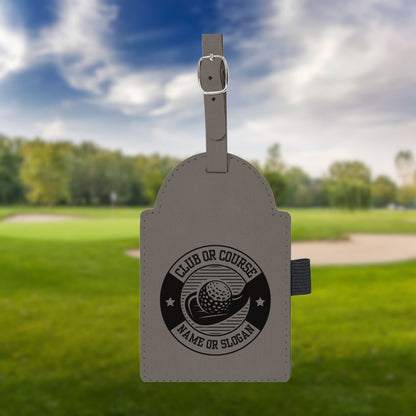 Personalized golf Bag Tag, Laser Engraved Custom Bag Tag, Golf Club Bag Tag, Golf Gifts for Men, Golf Tournament Gift, Golf Accessories