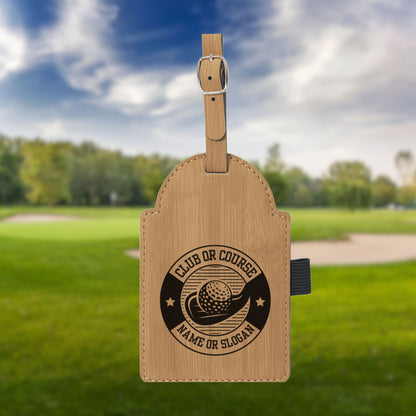 Personalized golf Bag Tag, Laser Engraved Custom Bag Tag, Golf Club Bag Tag, Golf Gifts for Men, Golf Tournament Gift, Golf Accessories