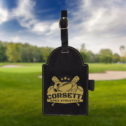 Personalized Golf Bag Tag, Laser Engraved Custom Bag Tag, Golf Club Bag Tag, Golf Gifts for Men, Custom Logo Tag, Bag Tag Business Gift