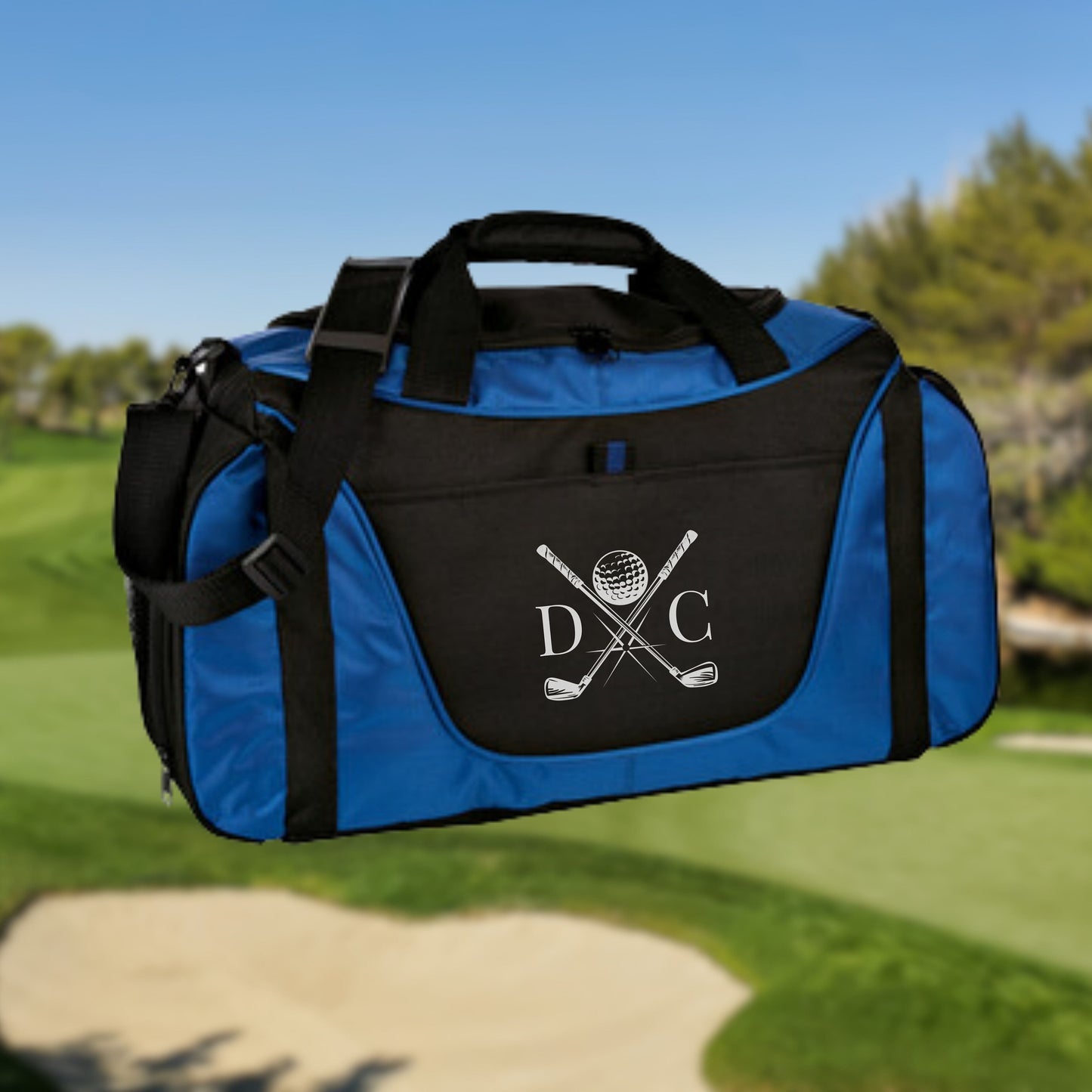 Personalized Golf Duffel Bag, Custom Sport Duffle Bag, Monogram Travel Bag, Athletic Shoulder Bag, Golf Gifts for Men, Father's Day Gifts