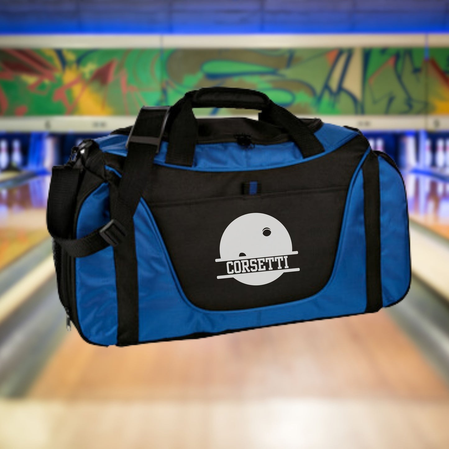 Personalized Bowling Duffel Bag, Custom Sport Bag, Monogram Travel Bag, Athletic Shoulder Bag, Bowling Coach Gift, Bowling Player Bag