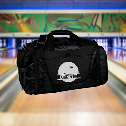 Personalized Bowling Duffel Bag, Custom Sport Bag, Monogram Travel Bag, Athletic Shoulder Bag, Bowling Coach Gift, Bowling Player Bag