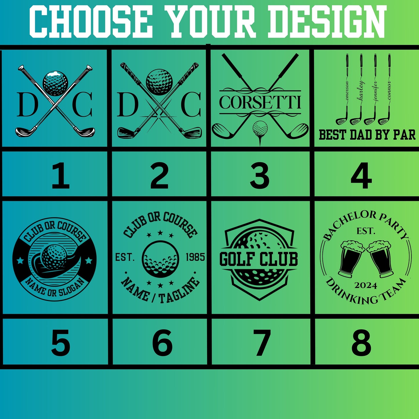 Personalized Golf Bag, Custom Golf Cart Bag, Golf Carry Bag, Golf Club Bag, Golf Gifts for Men, Golf Tournament Gift, Father's Day Gift