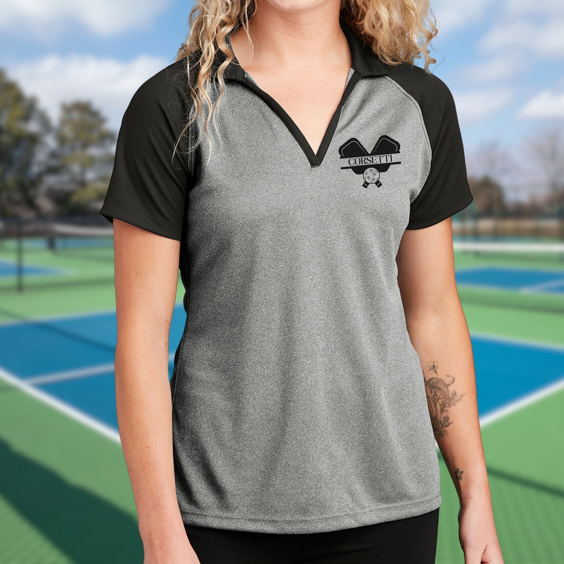 Personalized Pickleball Polo, Custom Pickleball Polo, Monogram Sport Polo, Women's Pickleball Gift, Pickleball Team Gift, Sport Club Gift