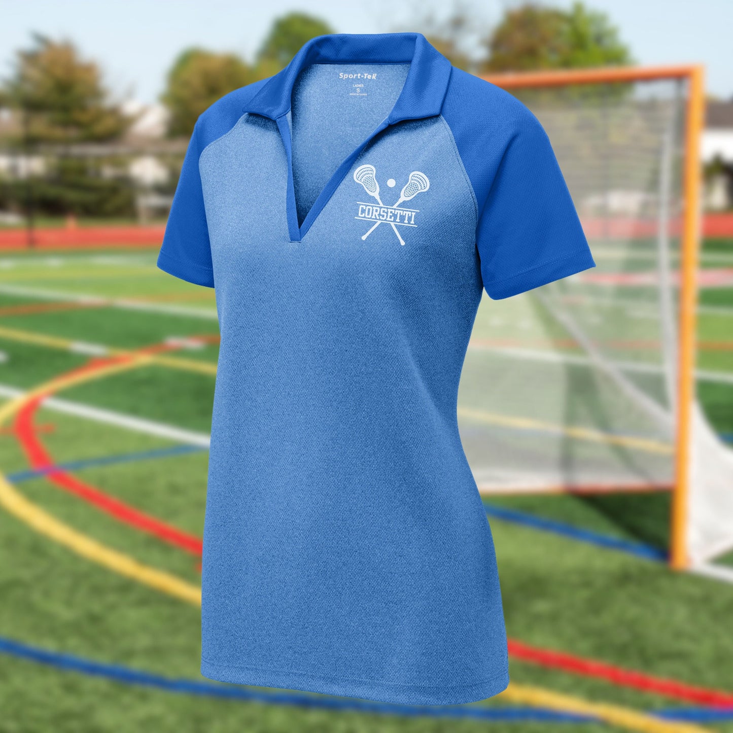 Personalized Lacrosse Polo, Custom Lax Polo, Monogram Sport Polo, Women's Lacrosse Gift, Lacrosse Team Gift, Lacrosse Coach Gift, Lax Player