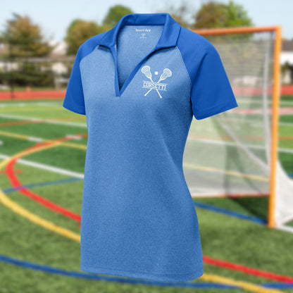Personalized Lacrosse Polo, Custom Lax Polo, Monogram Sport Polo, Women's Lacrosse Gift, Lacrosse Team Gift, Lacrosse Coach Gift, Lax Player