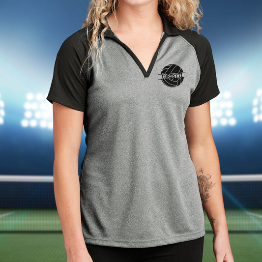 Personalized Volleyball Polo, Custom Volleyball Polo, Monogram Sport Polo, Women's Volleyball Gift, Volleyball Team Gift, Volleyball Coach