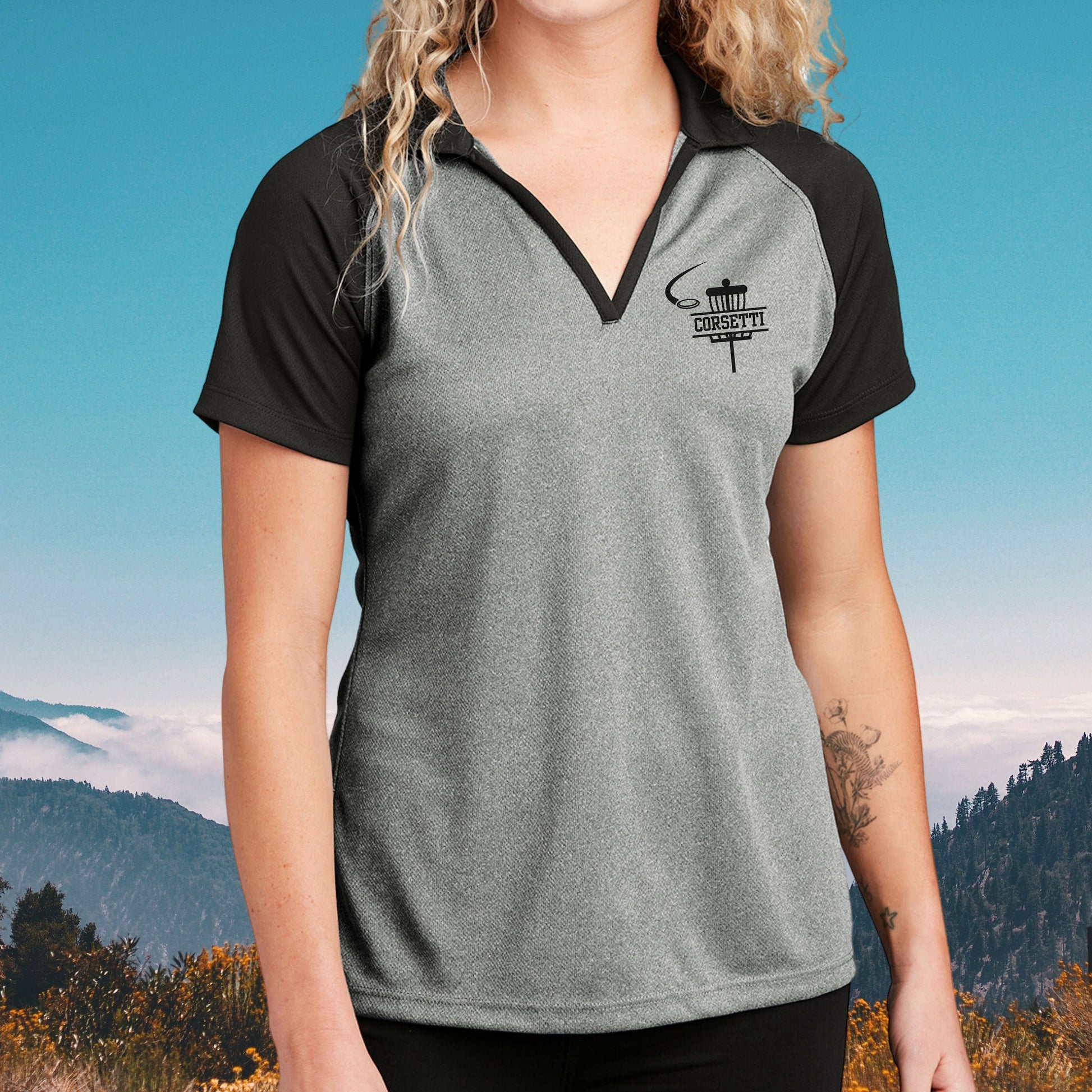 Personalized Disc Golf Polo, Custom Disc Golf Polo, Monogram Sport Polo, Women's Disc Golf Gift, Disc Golf Team Gift, Disc Golf Coach Gift
