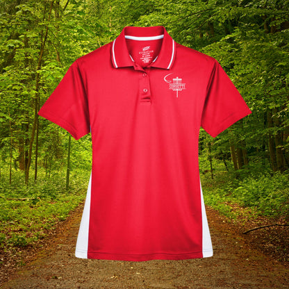 Womens Personalized Disc Golf Polo, Ladies Sport Polo Shirt, Lightweight Sport Polo, Disc Golf Gift, Gift for Wife, Dry Fit Athleisure Top