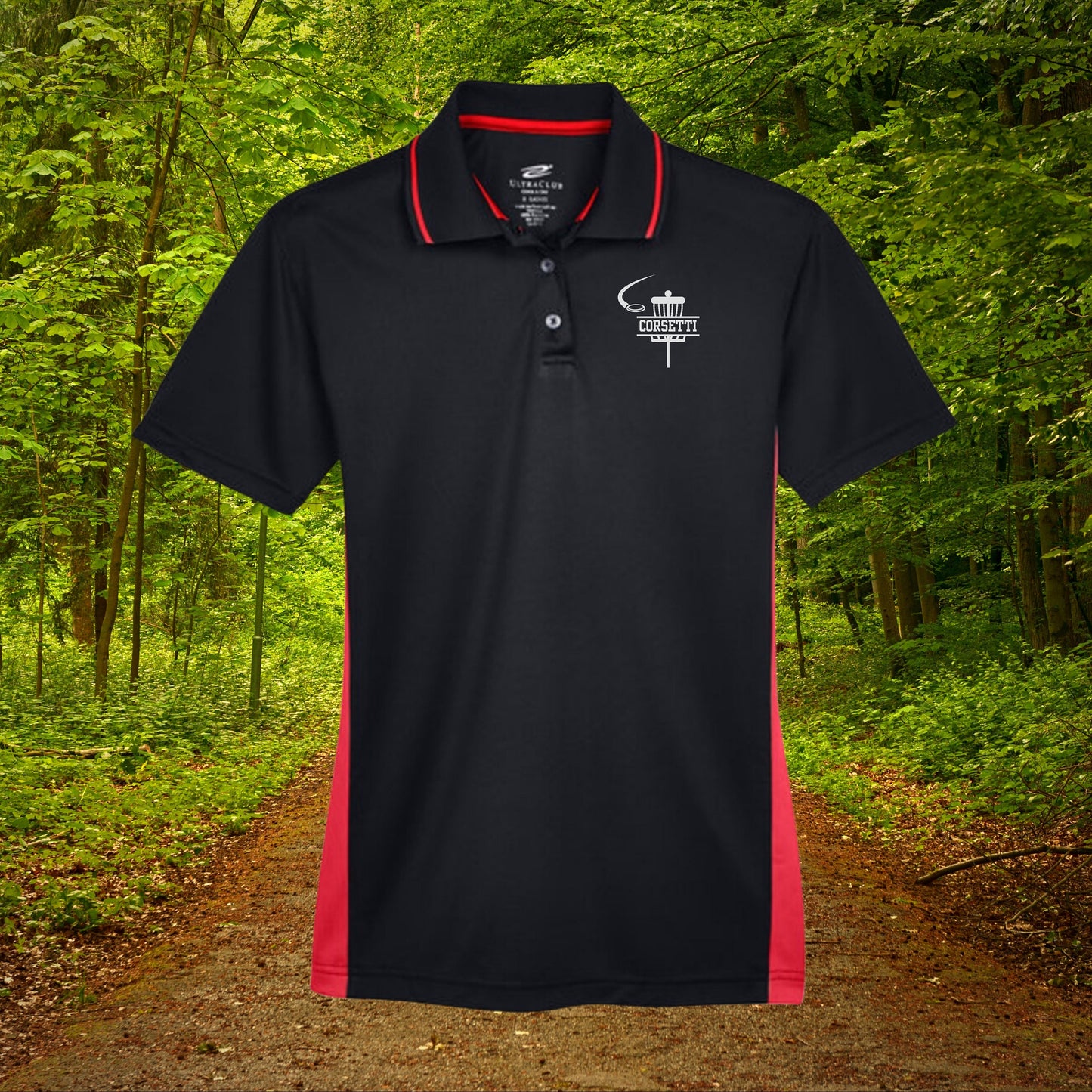 Womens Personalized Disc Golf Polo, Ladies Sport Polo Shirt, Lightweight Sport Polo, Disc Golf Gift, Gift for Wife, Dry Fit Athleisure Top