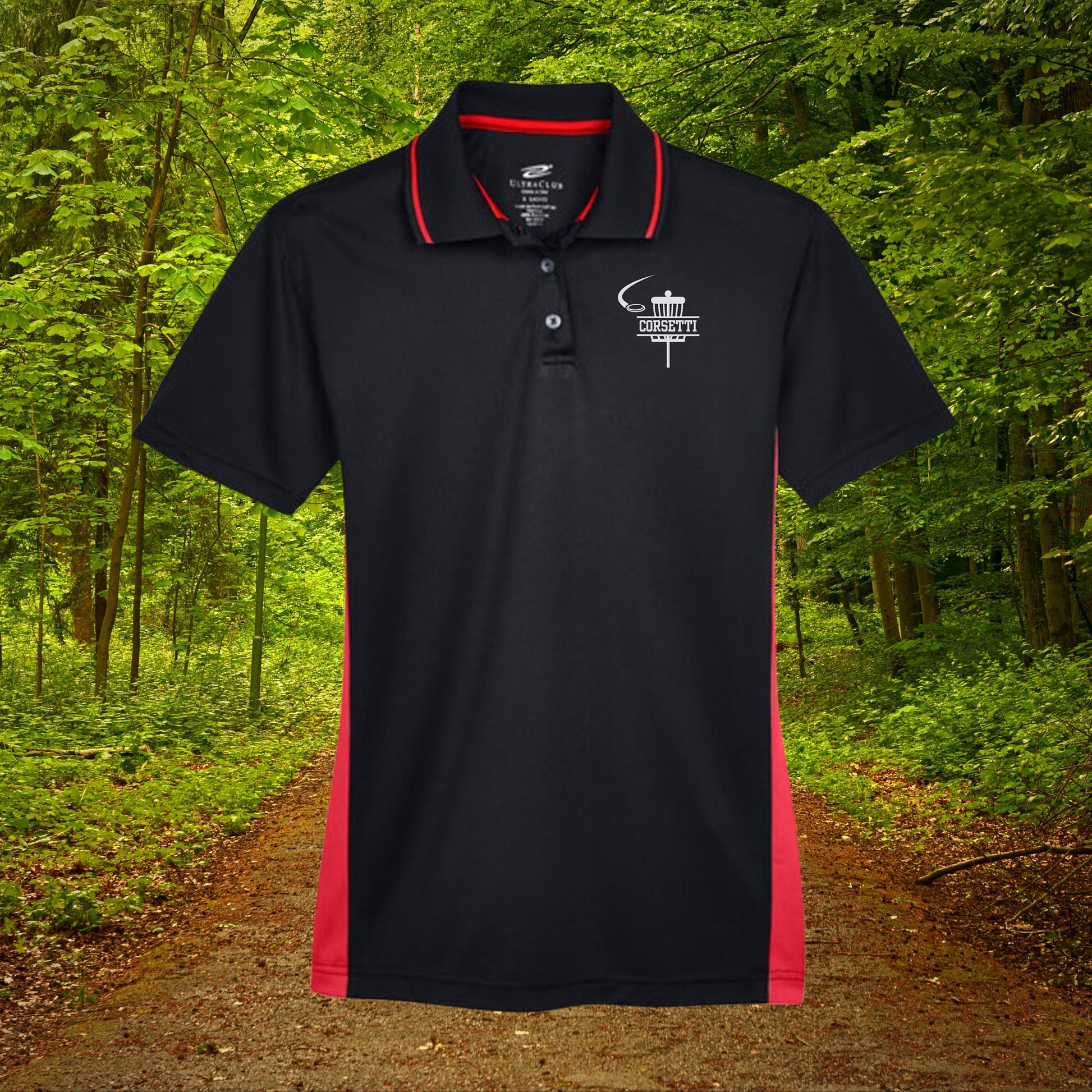 Womens Personalized Disc Golf Polo, Ladies Sport Polo Shirt, Lightweight Sport Polo, Disc Golf Gift, Gift for Wife, Dry Fit Athleisure Top
