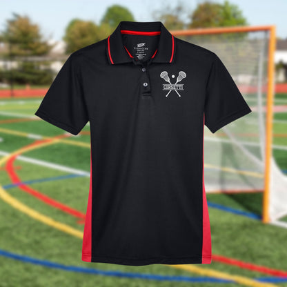Womens Personalized Lacrosse Polo, Ladies Sport Polo Shirt, Lightweight Sport Polo, Lacrosse Team Gift, Lacrosse Coach Gift, Lax Club Polo