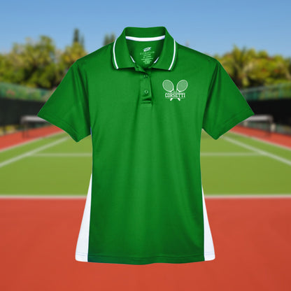 Womens Personalized Tennis Polo, Ladies Sport Polo Shirt, Lightweight Sport Polo, Tennis Team Gift, Tennis Coach Gift, Tennis Club Polo