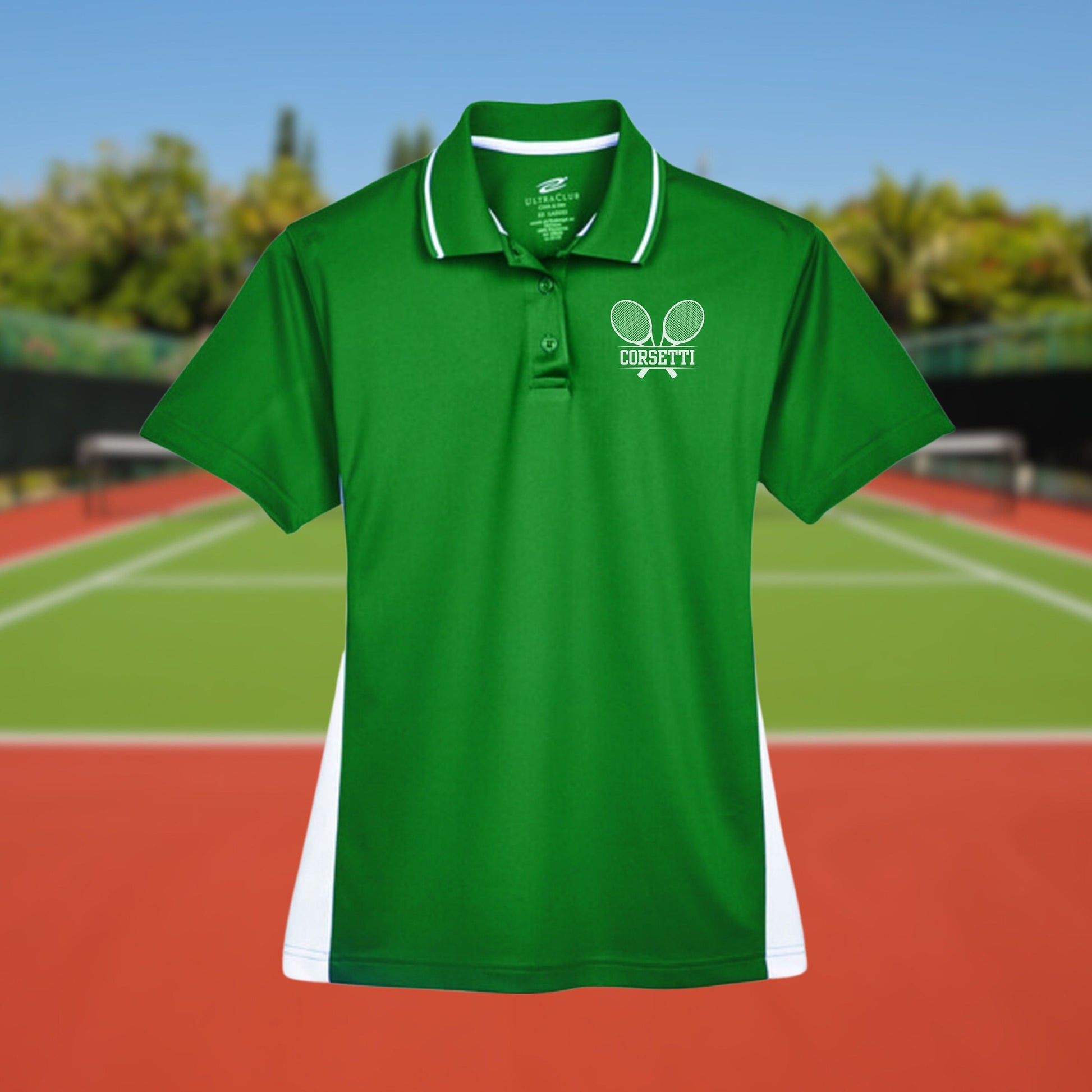 Womens Personalized Tennis Polo, Ladies Sport Polo Shirt, Lightweight Sport Polo, Tennis Team Gift, Tennis Coach Gift, Tennis Club Polo