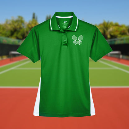 Womens Personalized Tennis Polo, Ladies Sport Polo Shirt, Lightweight Sport Polo, Tennis Team Gift, Tennis Coach Gift, Tennis Club Polo