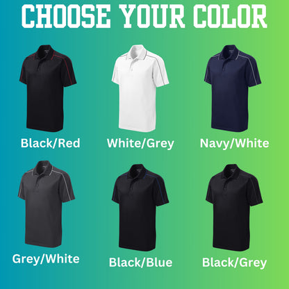 Personalized Golf Polo, Custom Sport Polo Shirt, Lightweight Sport Polo, Golf Team Gift, Golf Gifts for Men, Golf Club Polo, Bachelor Party