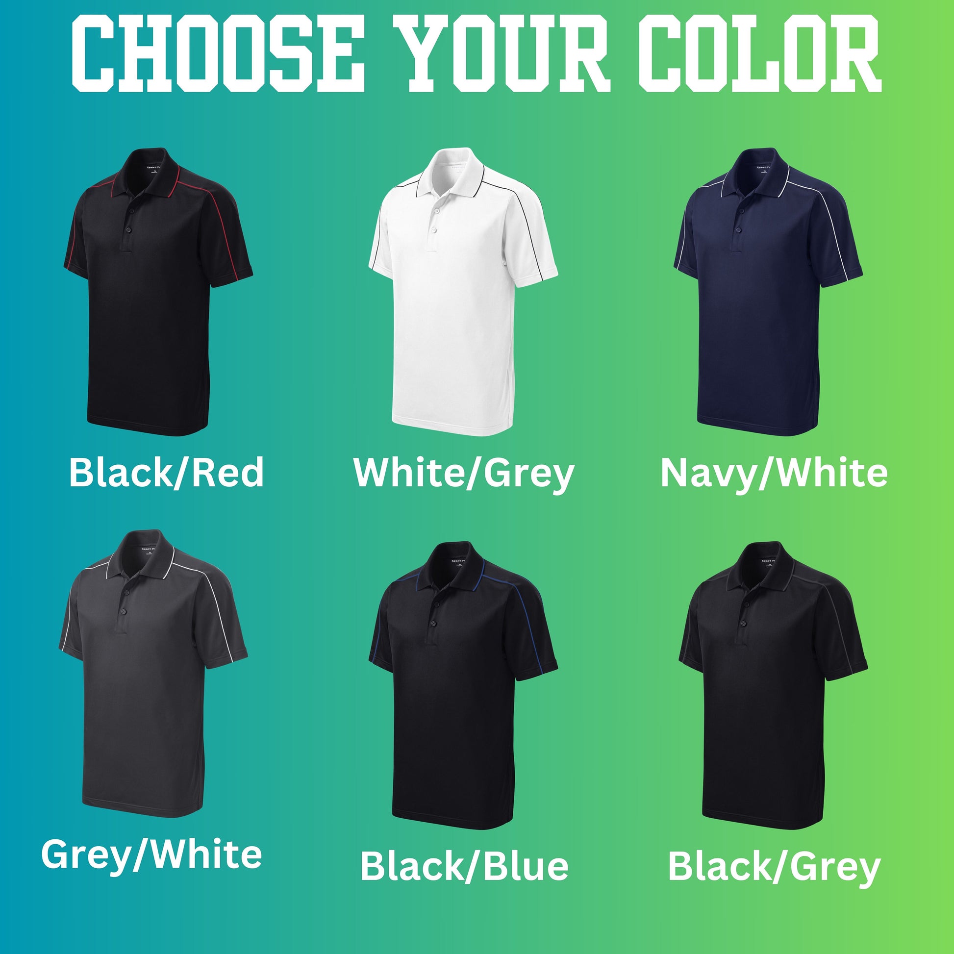 Personalized Golf Polo, Custom Sport Polo Shirt, Lightweight Sport Polo, Golf Team Gift, Golf Gifts for Men, Golf Club Polo, Bachelor Party