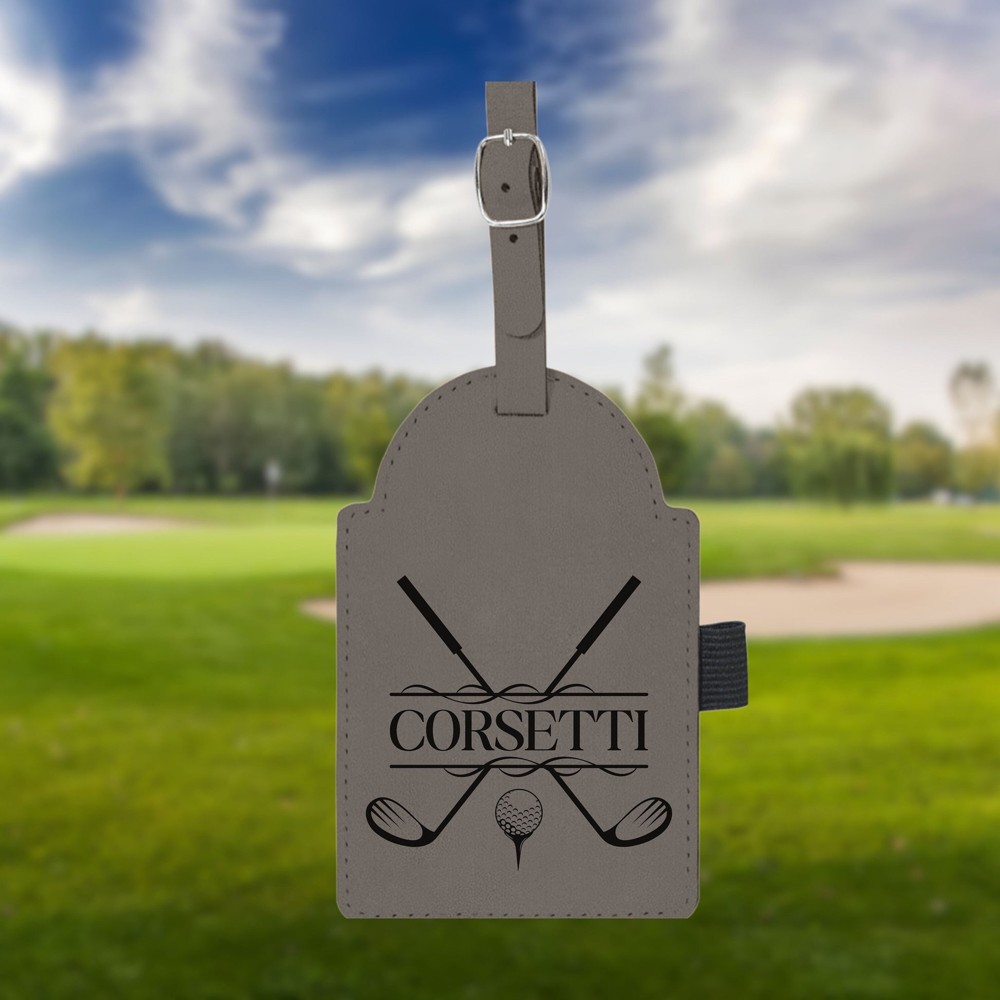 Personalized golf Bag Tag, Laser Engraved Custom Bag Tag, Golf Club Bag Tag, Golf Gifts for Men, Golf Tournament Gift, Golf Accessories