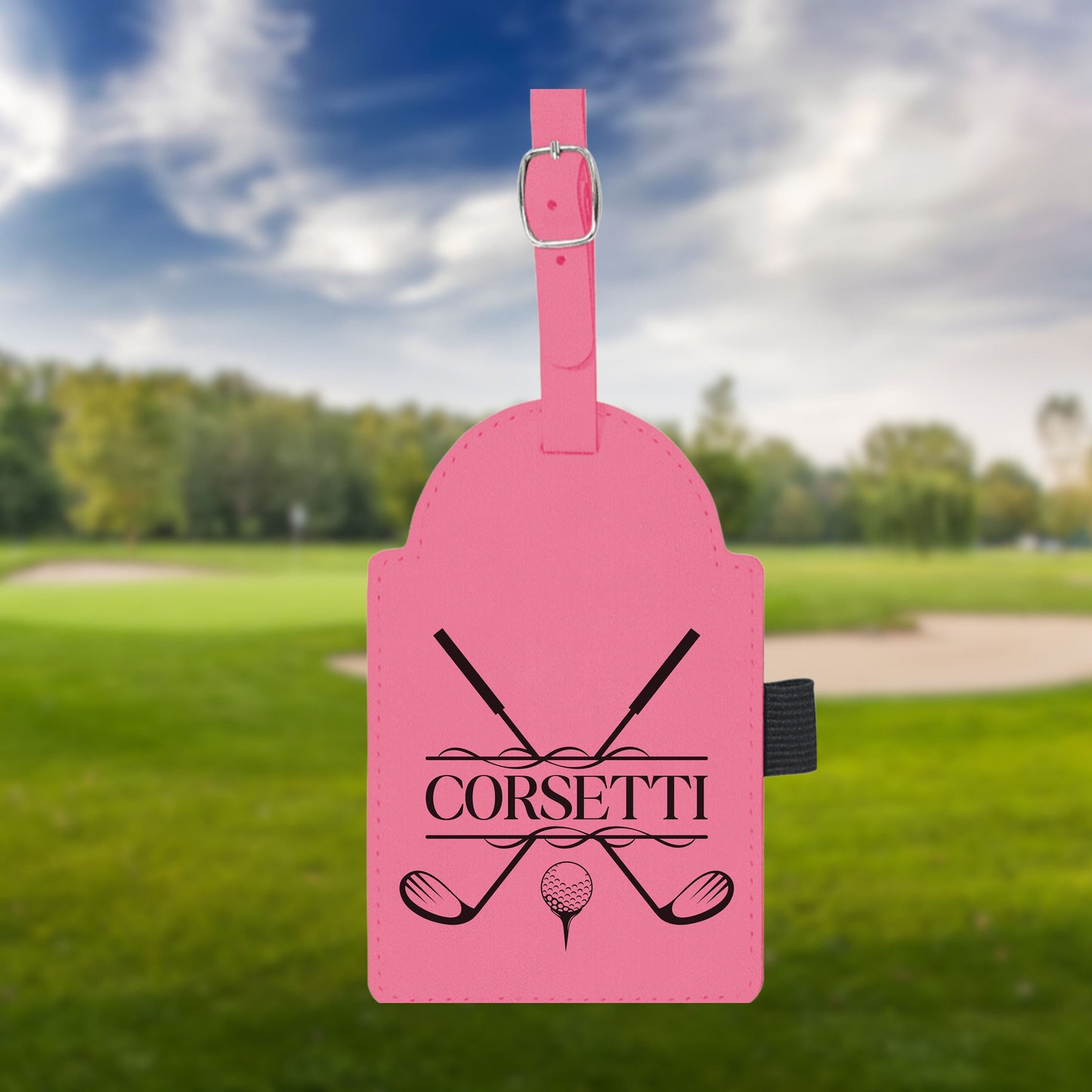 Personalized golf Bag Tag, Laser Engraved Custom Bag Tag, Golf Club Bag Tag, Golf Gifts for Men, Golf Tournament Gift, Golf Accessories