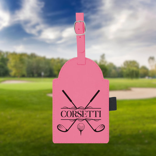Personalized golf Bag Tag, Laser Engraved Custom Bag Tag, Golf Club Bag Tag, Golf Gifts for Men, Golf Tournament Gift, Golf Accessories