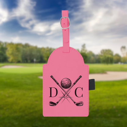 Personalized golf Bag Tag, Laser Engraved Custom Bag Tag, Golf Club Bag Tag, Golf Gifts for Men, Golf Tournament Gift, Golf Accessories