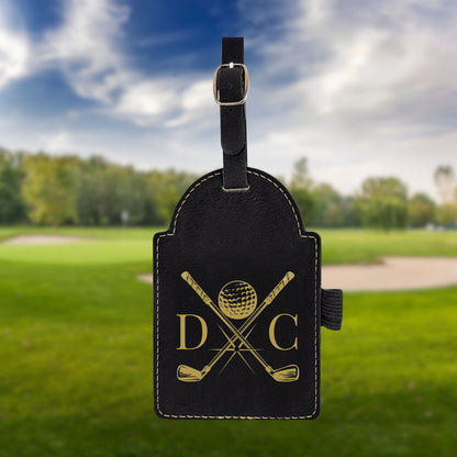 Personalized golf Bag Tag, Laser Engraved Custom Bag Tag, Golf Club Bag Tag, Golf Gifts for Men, Golf Tournament Gift, Golf Accessories