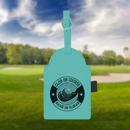 Personalized golf Bag Tag, Laser Engraved Custom Bag Tag, Golf Club Bag Tag, Golf Gifts for Men, Golf Tournament Gift, Golf Accessories